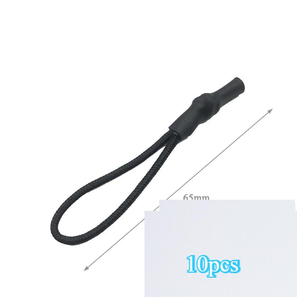 10PCS Long Handle Zipper Pullers Zipper Slider Extension Rope Garment Bag Zipper Repair Tools DIY Sewing Supplies