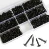 340/500pcs M3 Phillips Pan Head Screws Self Tapping Drilling Screws Assortment Kit Carbon Steel 6mm 8mm 10mm 12mm 16mm 18mm 20mm