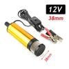 38/51MM Elektrische Autoölpumpe 12V Zum Pumpen von Dieselöl Wasser Kraftstoffförderpumpe 12L/min Tauchbare Aluminiumlegierungsschale