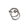 Simple Mini Micro-set Silver Earrings Female Daily Cold Wind Hundred Match Earrings Adjustable Vein Circle Elegant Simple Hoop Earrings