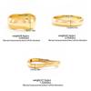 SHIXIN Hip Hop Smooth Surface Irregular Wide Bracelet for Women Trendy Stackable Gold Color Opening Spring Bangle Party Jewelry
