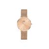 PETITE Watch Quartz Movement Stainless Steel Strap Gold Dial Women's Watch 30 Meters Waterproof DW00100471