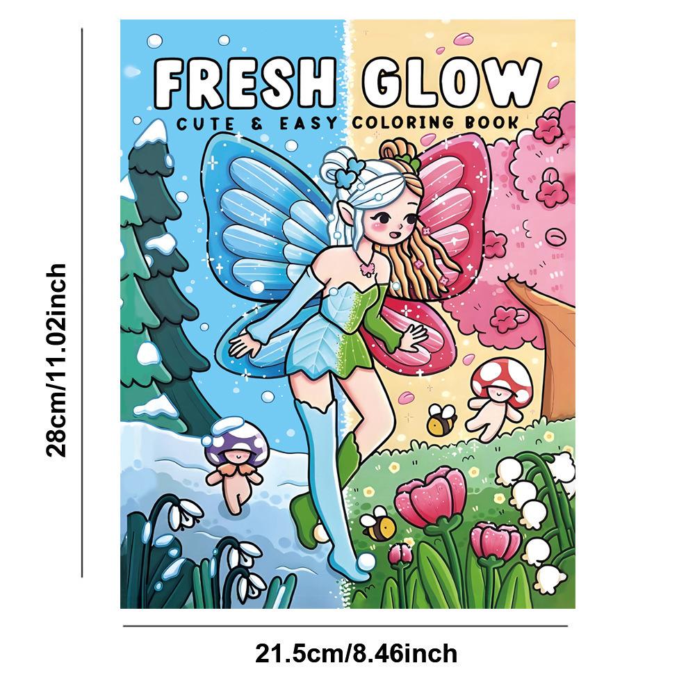 Large Size Coloring Book For Kids And Teenagers Art Drawing Book 1pcs