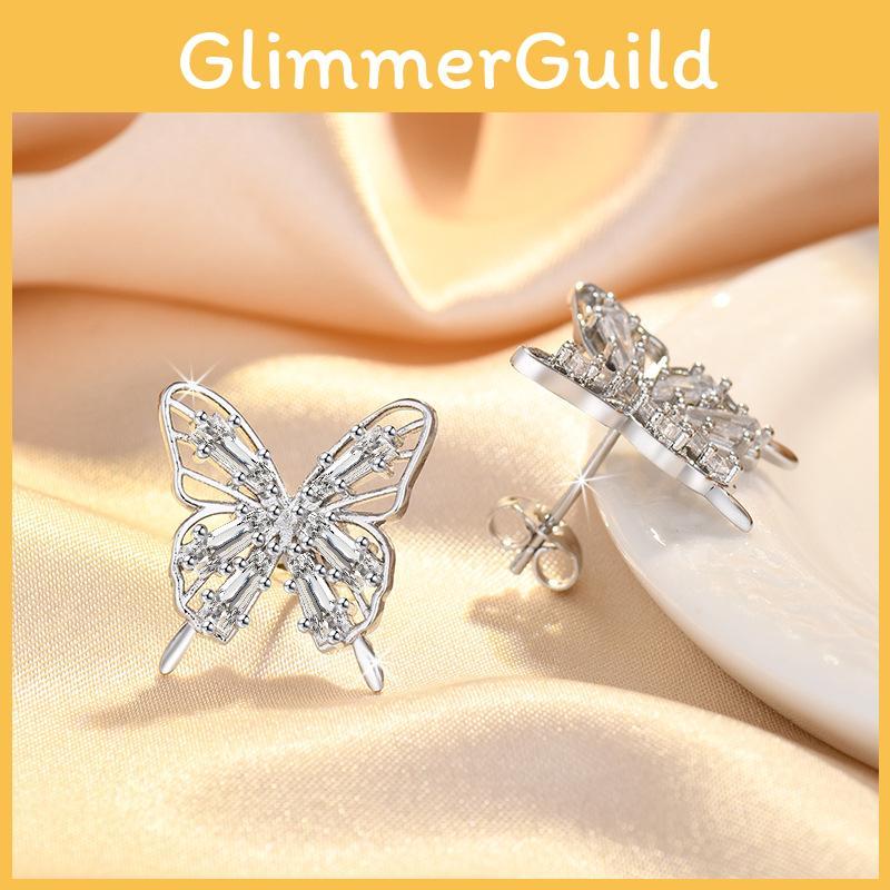 Fashionable And Exquisite Butterfly Bow Ear Studs Minimalist Style Perfect For Everyday Wear
