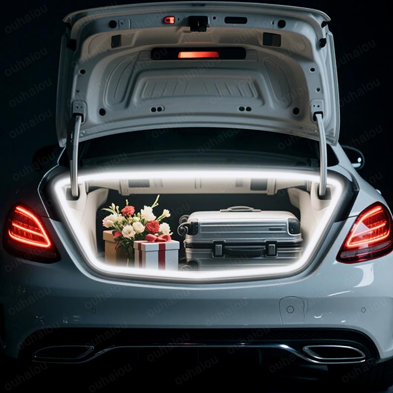 For 2011-2025 Mercedes-Benz C Class trunk light modification light Atmosphere lights White warm white Rear Trunk LED Light Bar