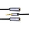 Headphone Splitter 2 in 1 High Fidelity Lossless Nylon-Braided Dual 3.5mm Male Microphone Audio to 3.5mm Female Adapter Cable Computer Accessories