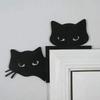 Metal Black Cat Door Topper 2025 Halloween Party Decor Creative Door Corner Sign Door Frame Decor Wall Art Handicraft Home Decor