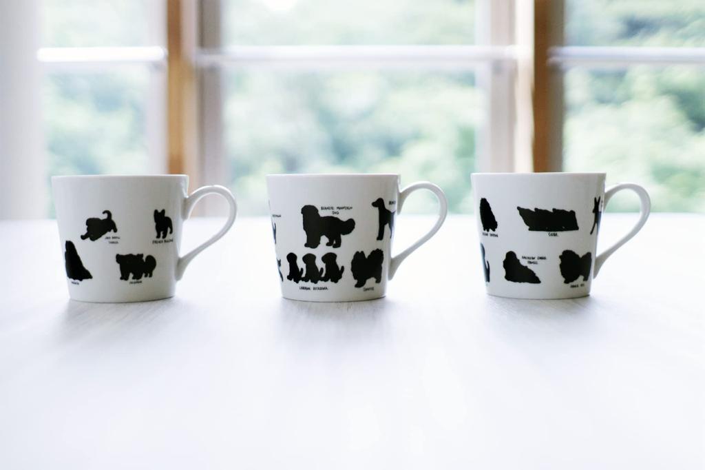 In Marumo Takagi Pottery Yuruinu Set of Changes with Shih Shiba Siberian Golden Dalmatian [Temperature Design] Warm-sensing Mugs, 3, Temperature,