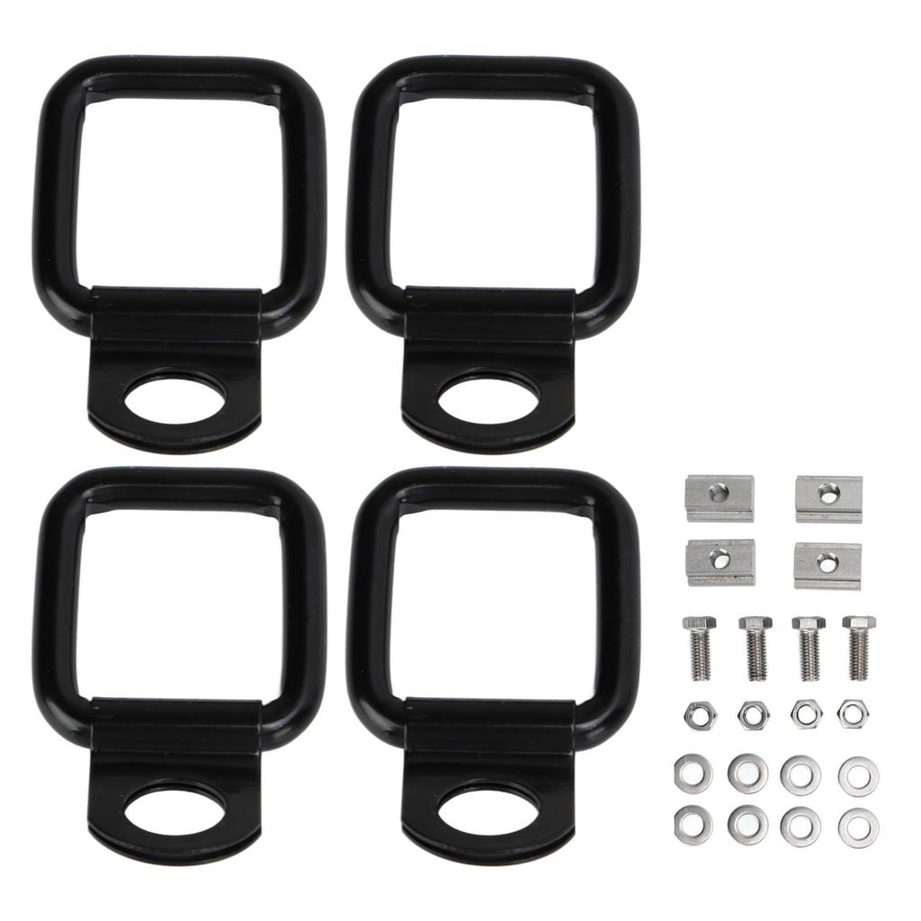 Deck Rails Cleat T Slot Nuts Bed Metal Threaded Tie Down Anchors Rings for Truck Pickup