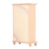 1:12 Dollhouse Wardrobe Wooden Miniature Bedroom Living Room Scene Double Door Closet Furniture Accessory