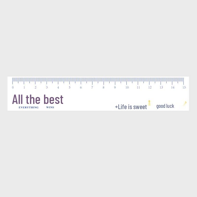 15cm Acrylic Straight Ruler for Students - Perfect for Drawing and Measuring