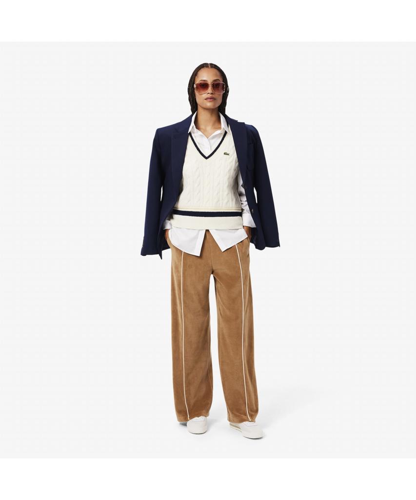 LACOSTE Women'S Velvet Track Pants Xf8407-55N Dpc