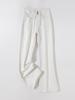 Women's High-Waist Micro-Flare White Denim Pants with Pockets - Four-Way Stretch Leg-Shaping Design for Spring 2026.