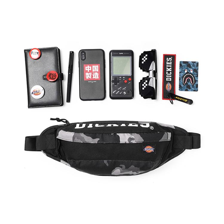 New Dickies Polyester Sling Bag, Crossbody Bag, Fanny Pack Unisex Black 193U90LBB05BK03