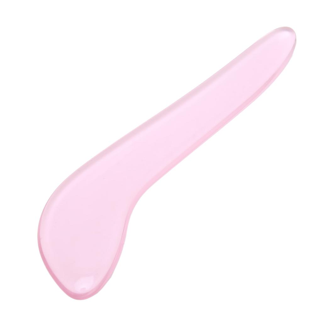 Gua Sha Massage Tool Multipurpose Meridian Treatment Pink Crystal Gua Sha Scraping Board for Face Eye Lymphatic Body