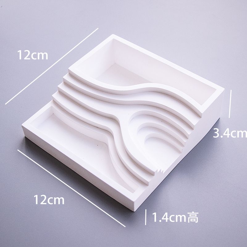 Gypsum Jewelry Display Stand Necklace Ring Holder Irregular Showcase Tray Rings Jewellery Organizer Pallet Earrings Storage Rack