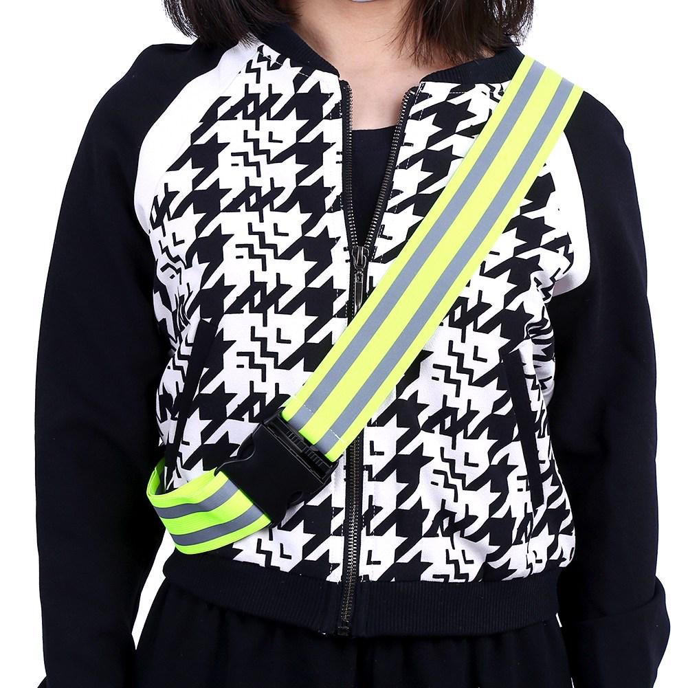 High Visibility Reflective Gear Adjustable Safety Belt Elastic For Outdoor Sports