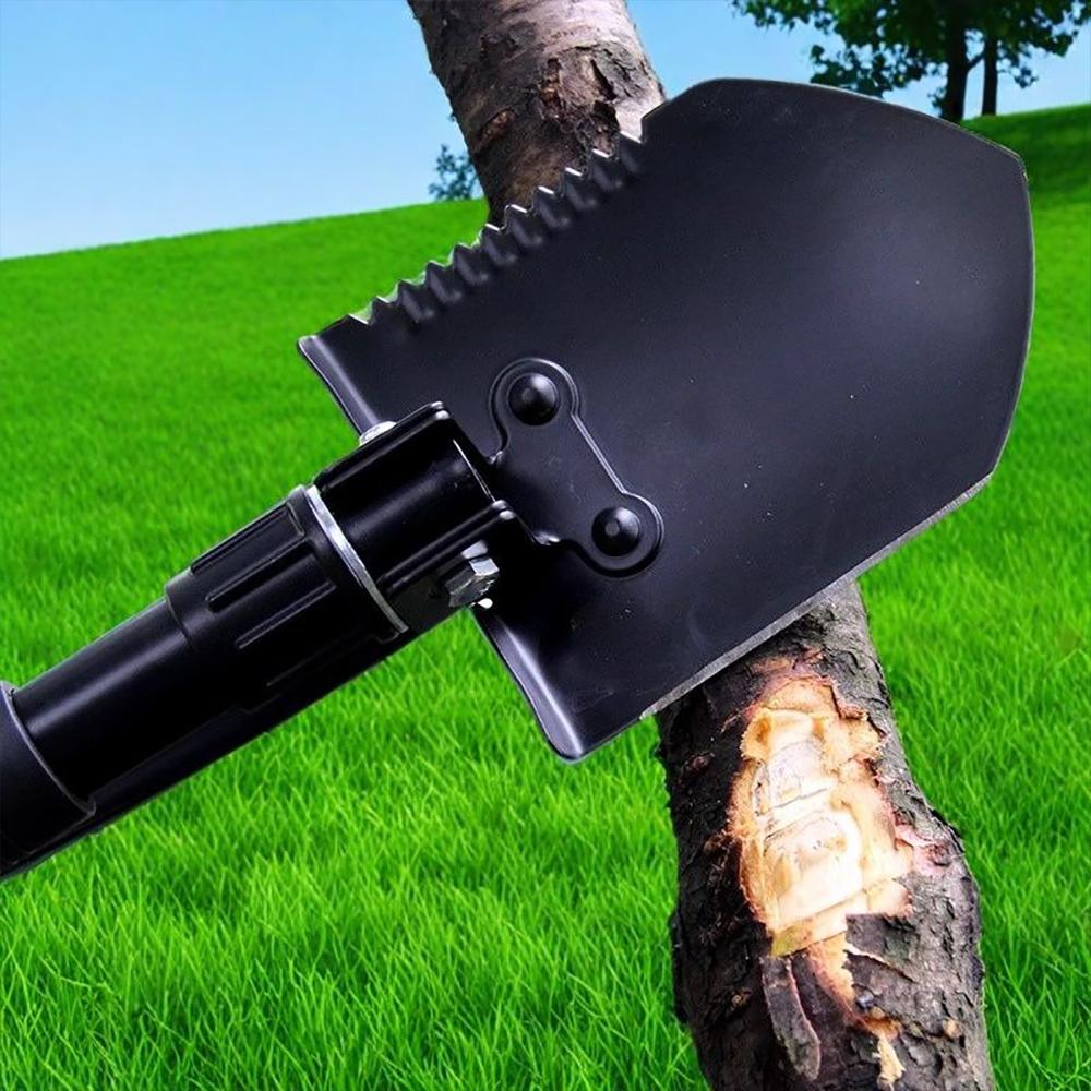 Multifunctional Garden Shovel, 3-in-1 Folding Military Shovel for Camping, Fishing, Survival
