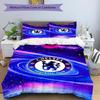 3pcs Duvet Cover Set (1*Duvet Cover + 2*Pillowcase, Without Core),Chelsea F.C Print Bedding Set, Bedroom Decor, All‑Season, Birthday Gift