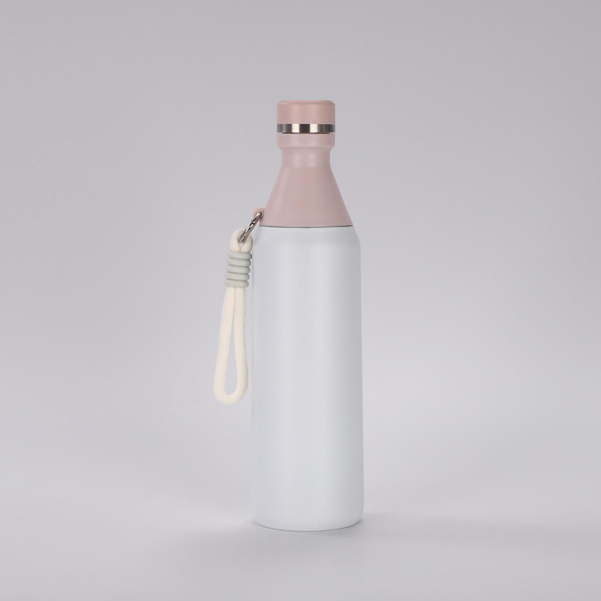 

20Oz Insulated Sport Travel Water Bottle Wide Mouth And Small Mouth 3-Segment Combination Thermos Bottle Keep Cold/Hot 501-600ml білий