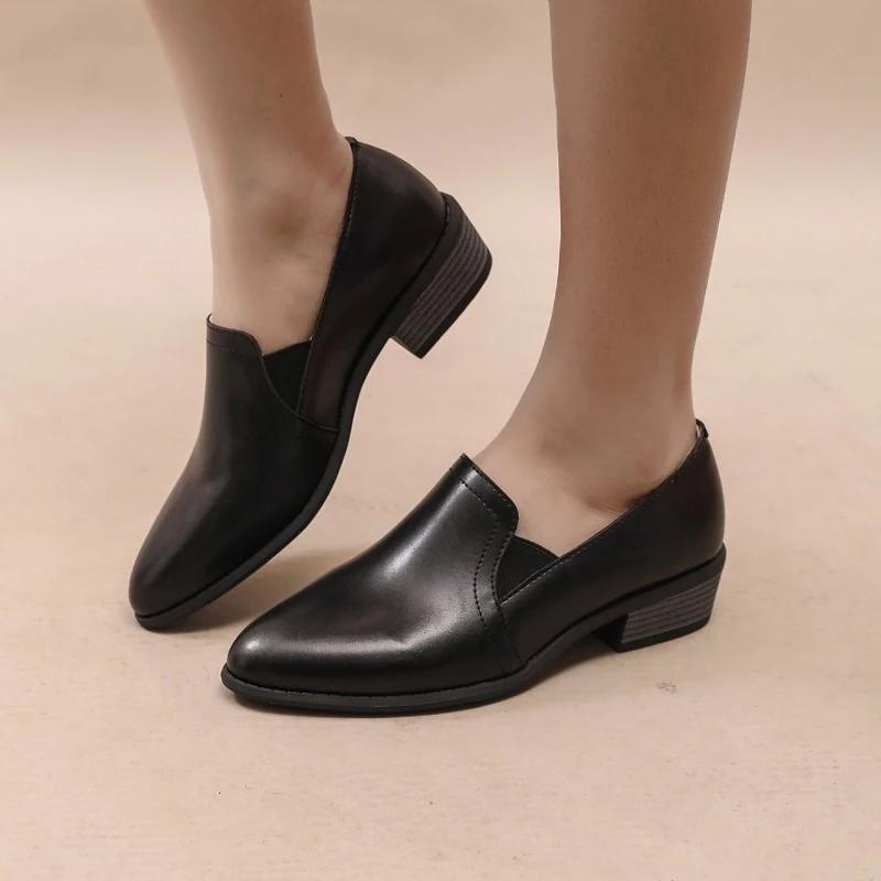 

Туфли-лодочки женские осенние новые туфли-лодочки с круглым носком мокасины однотонные туфли на молнии из искусственной кожи простые и удобные женские туфли 35 чёрный