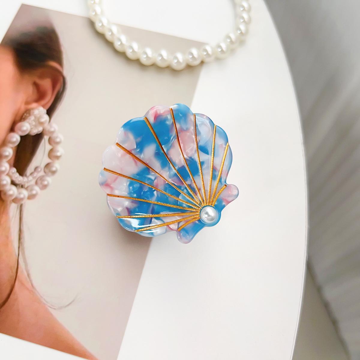 

Шпилька для волос Bofeiya Summer Pearl Shell из ацетата – клипса Sweet Dopamine Shark