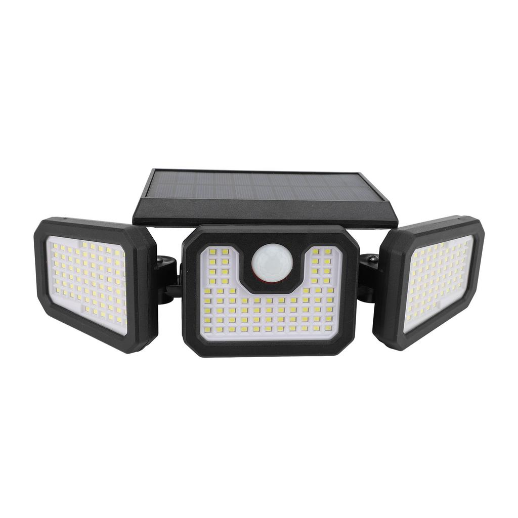 Outdoor Solar Wall Light with Motion Sensor Remote Control Foldable IP65 Waterproof 210LEDs Security Light 3 Lighting