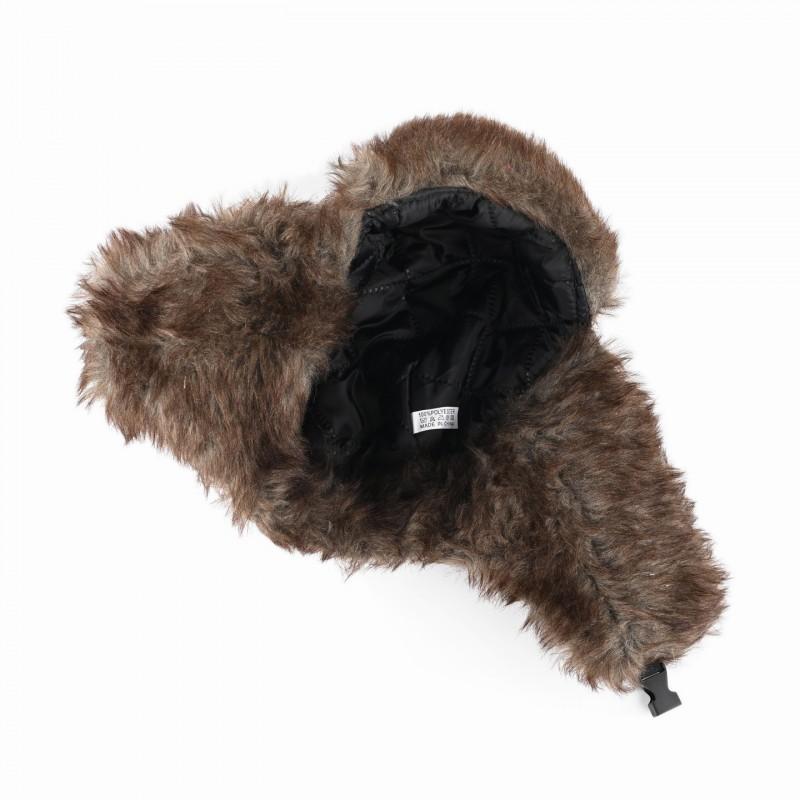 Unisex Warm Fleece Lined Peaked Cap Winter Hat With Ear Protection Adjustable Fit Cotton Blend Beanie Cold Weather