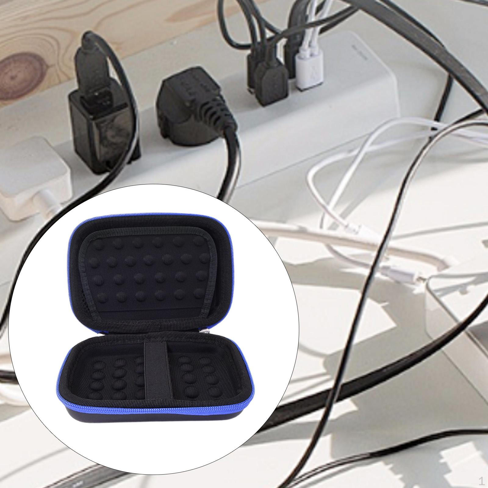 

Твердый дорожный чехол из ЭВА, органайзер для кабелей, противоударная защита, портативная сумка для хранения и переноски для синий