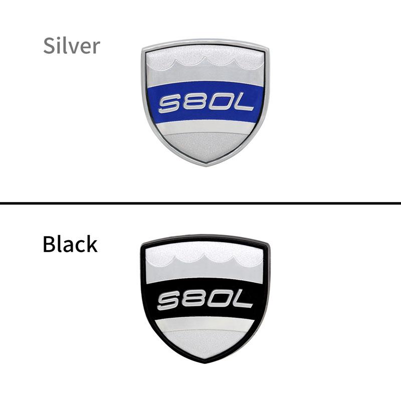 3D Metal Chrome Car Fender Sticker Side Emblem Badge For Volvo V40 V60 S90 V90 S60 S80 XC60 XC40 S80L Logo Auto Accessories