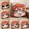 Cute N-Nakano Itsuki Pillow Case Anti-dustmite Pillowcase Invisible zipper silky Sofa cushion cover