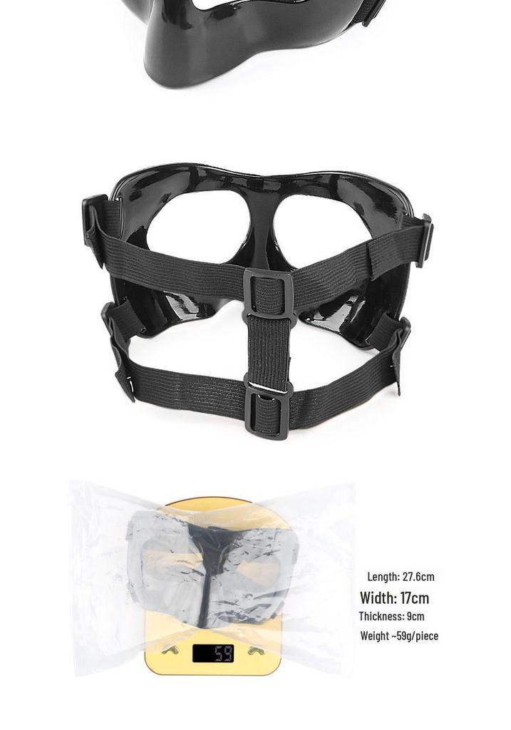 Adjustable Black Sports Nose Protector Shield for Basketball & Football