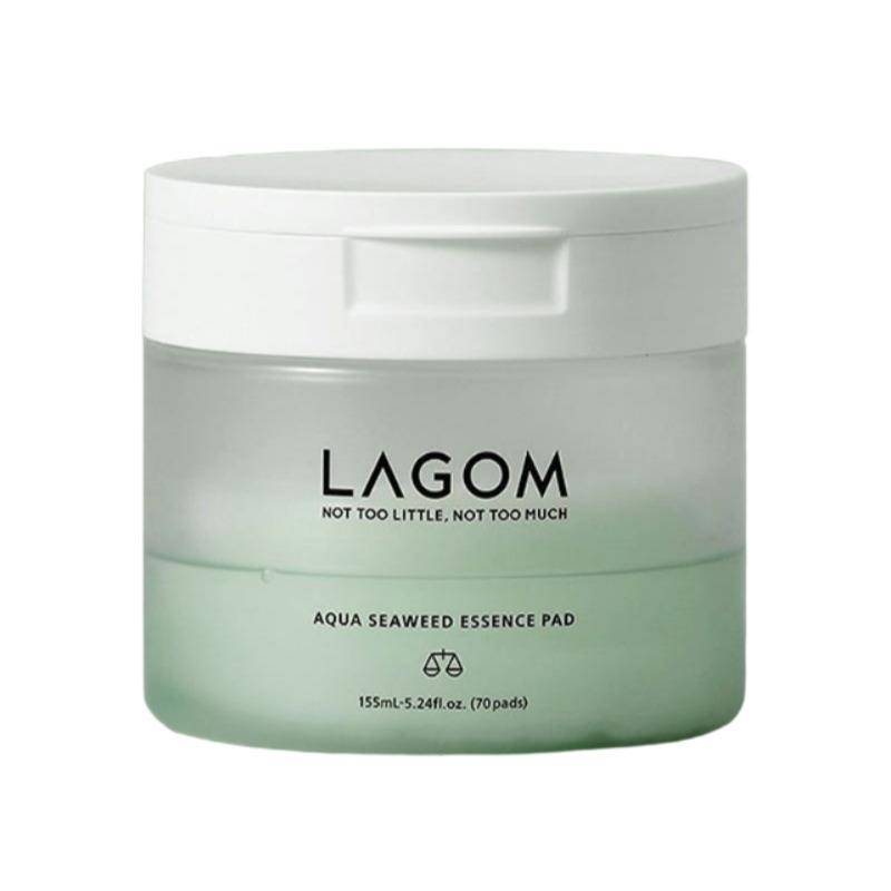 LAGOM Aqua Seaweed Essence Pad 70 листов – Увлажняющие тонизирующие диски