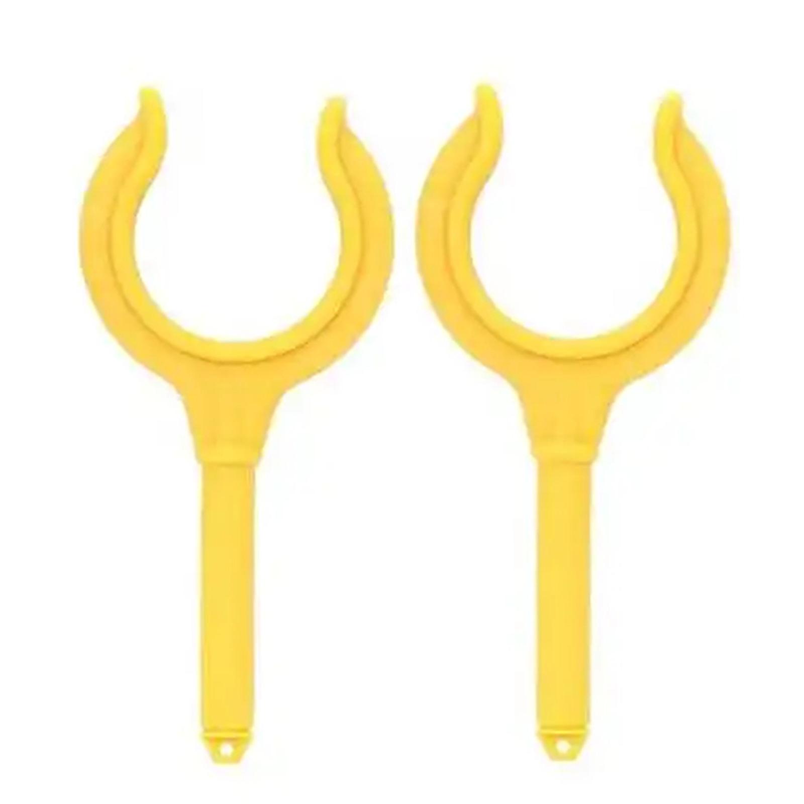 2 шт. Морской лодочный уключин Держатель для удочки Кронштейн Держатель для удочек Лодочный крюк Держатель для весла Морской резиновый надувной лодки Аксессуар жёлтый