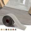 Self-Adhesive PVC Floor Transition Strip, Elegant Wood Grain Plastic Floor Divider, Flooring Cover Strip for Secure Seam Sealing
