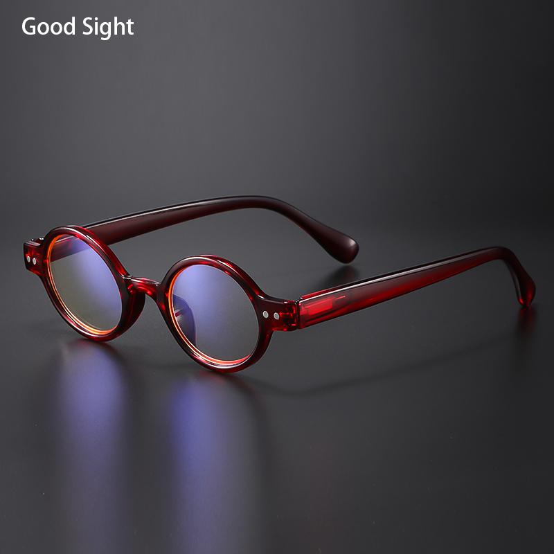 

Красная оправа ретро мужские очки для чтения очки с блокировкой синего света винтажные круглые очки женские +1.5+2+2.5+3+3.5+4 +200 красный