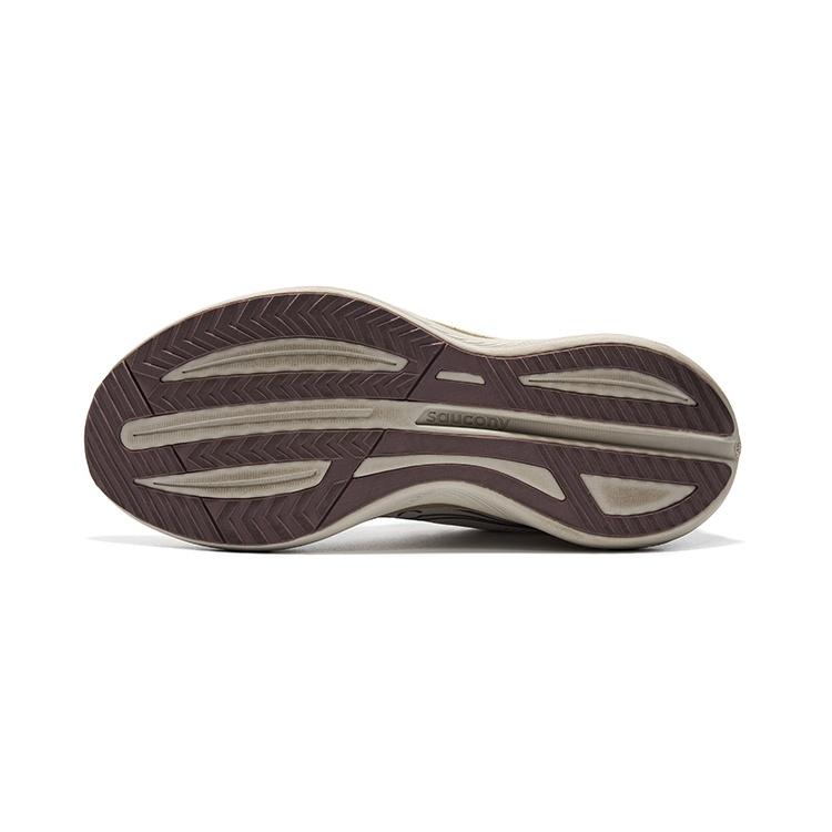 SAUCONY Tide Cushioning, Wear Resistant Low Top Running Shoes Unisex Beige Coffee Caffeine S28195-9
