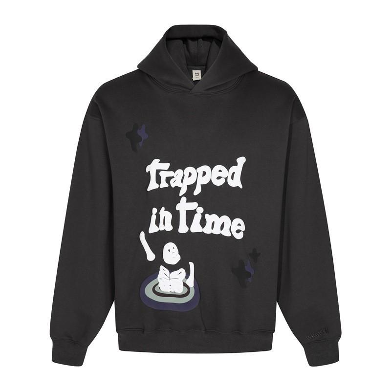 Broken Planet Hoodie Mens Oversized Streetwear Cotton Sweatshirt With Graphic Print 2025
