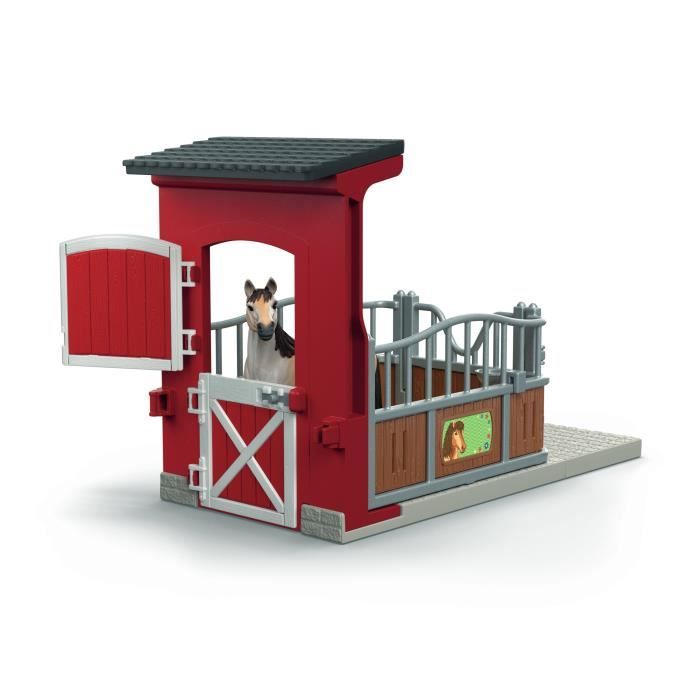Coffret Box avec Jument Mustang, Figurine réaliste, Taille 24 cm, SCHLEICH 42724 Farm World, Des 4 ans