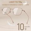 Ultra-Light Square Glasses Frame Luxury High-Quality Retro Fashionable Titanium Spectacle Frame Men's Business Casual Spectacles