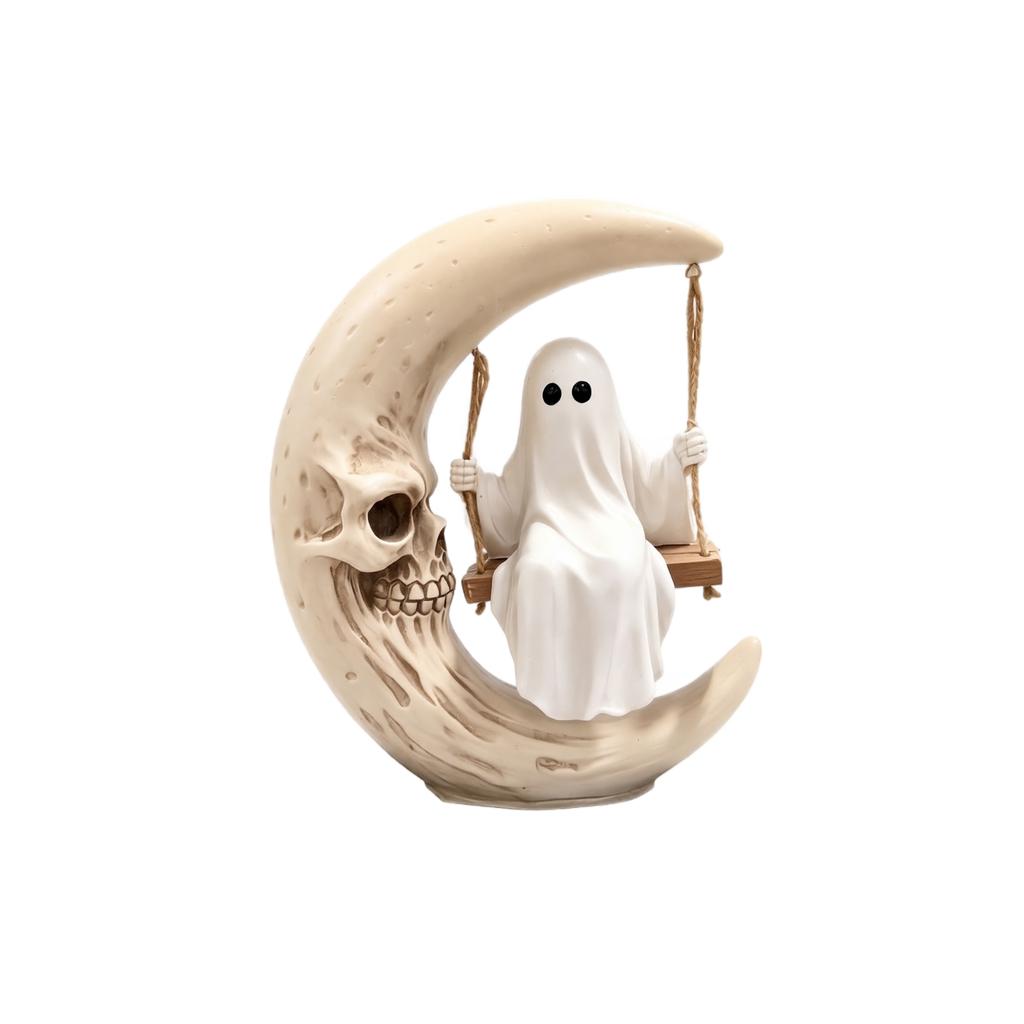 Halloween Moon Figurine Decoration for Home Decor