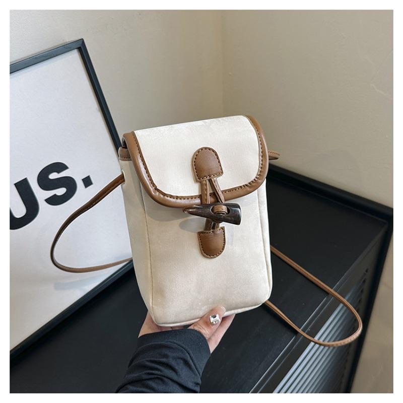 New Simple Casual Small Bag Women's Niche Design Shoulder Messenger Bag Fashionable Versatile Mobile Phone Bag