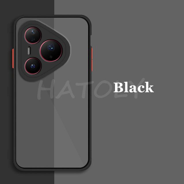 

For Huawei Pura 80 Ultra Case Two-tone phone case Matte Case For Huawei Pura 80 Pro 80 Ultra Cover for Huawei Pura80 Pro 80Ultra Huawei Pura 80 Ultra чёрный