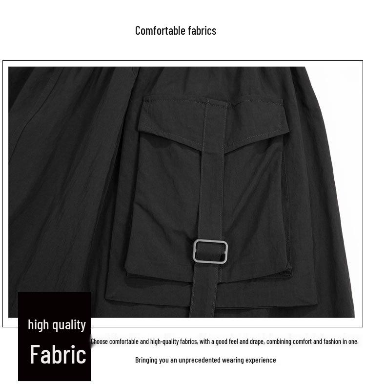 Dark Style A-Line Mesh Patchwork Skirt: Casual, Mid-Length, Elastic Waist, Irregular Flare