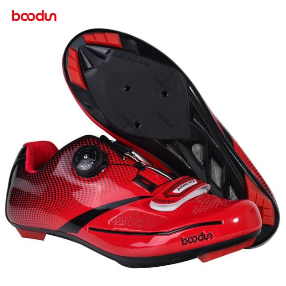 Marke BOODUN, Größen 39–45, Professionelle Herren-Radschuhe mit SPD-System, atmungsaktiv, Drehverschluss, Rennrad- und Mountainbike-Trainingsschuhe