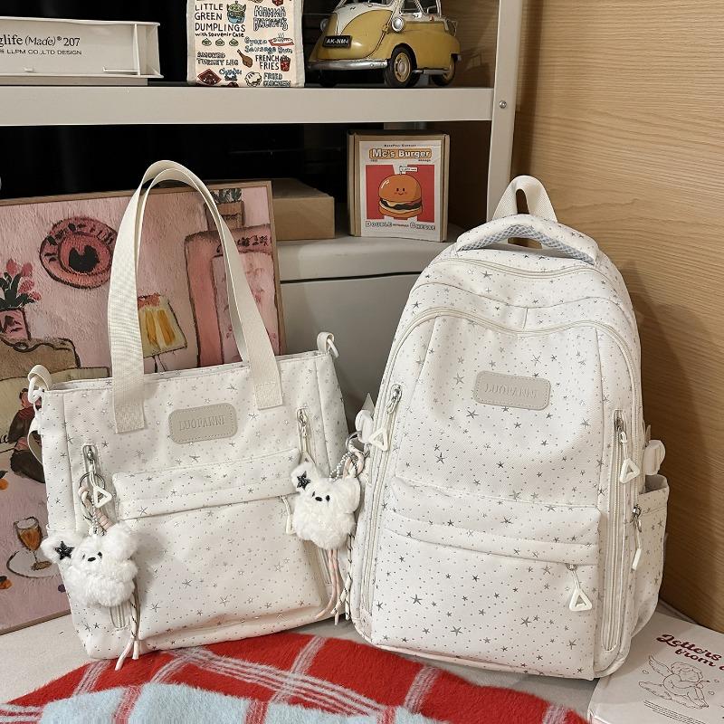 New Korean Ins High-value Schoolbag Mori Stars Sweet Wind Grade Two-piece Backpack for Primary and Secondary School Students