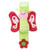 Wrist Rattle Baby Multi Shape Soft Plush Toys Animals Watch Band Wrist Bell Kids Bee Monkey Make Noise Rattles For Newborns