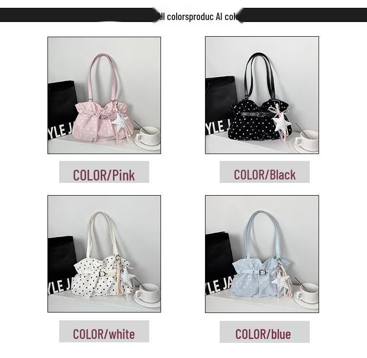 Chic Polka Dot Large Capacity Handbag & Shoulder Bag