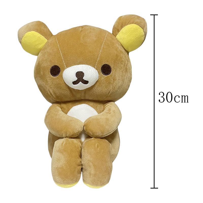 Lying White Rilakkuma Plush Doll Cartoon Bear Toys Kawaii Room Decor Toy Teddy Bear Korilakkuma Stuffed Doll Accompany Sleep Toy
