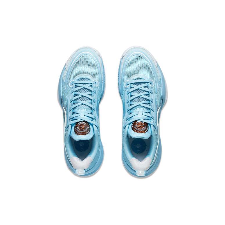 New LiNing Super Light V2 Breathable Support Cushioning Wear Resistant Rebound Low Top Basketball Shoes Blue ABAT029-8